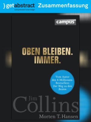 cover image of Oben bleiben. Immer. (Zusammenfassung)